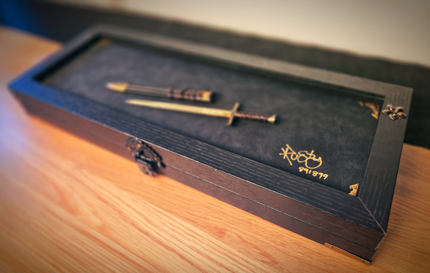 Artifact #1 - Custom Chest of World Of Rusty designed cards Series 3 with matching rings