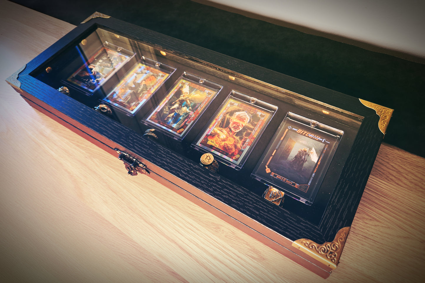 Artifact #1 - Custom Chest of World Of Rusty designed cards Series 3 with matching rings