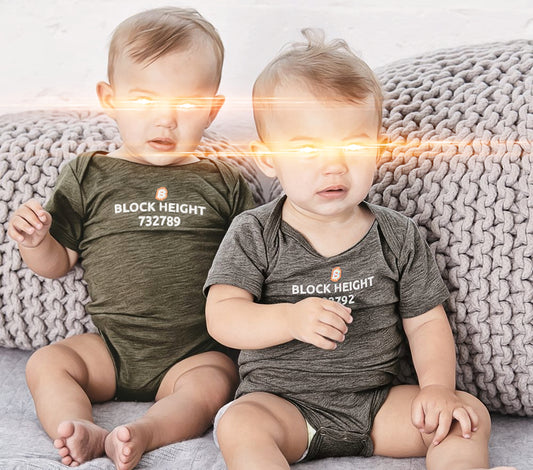 Customizable Bitcoin Block Height Onesie