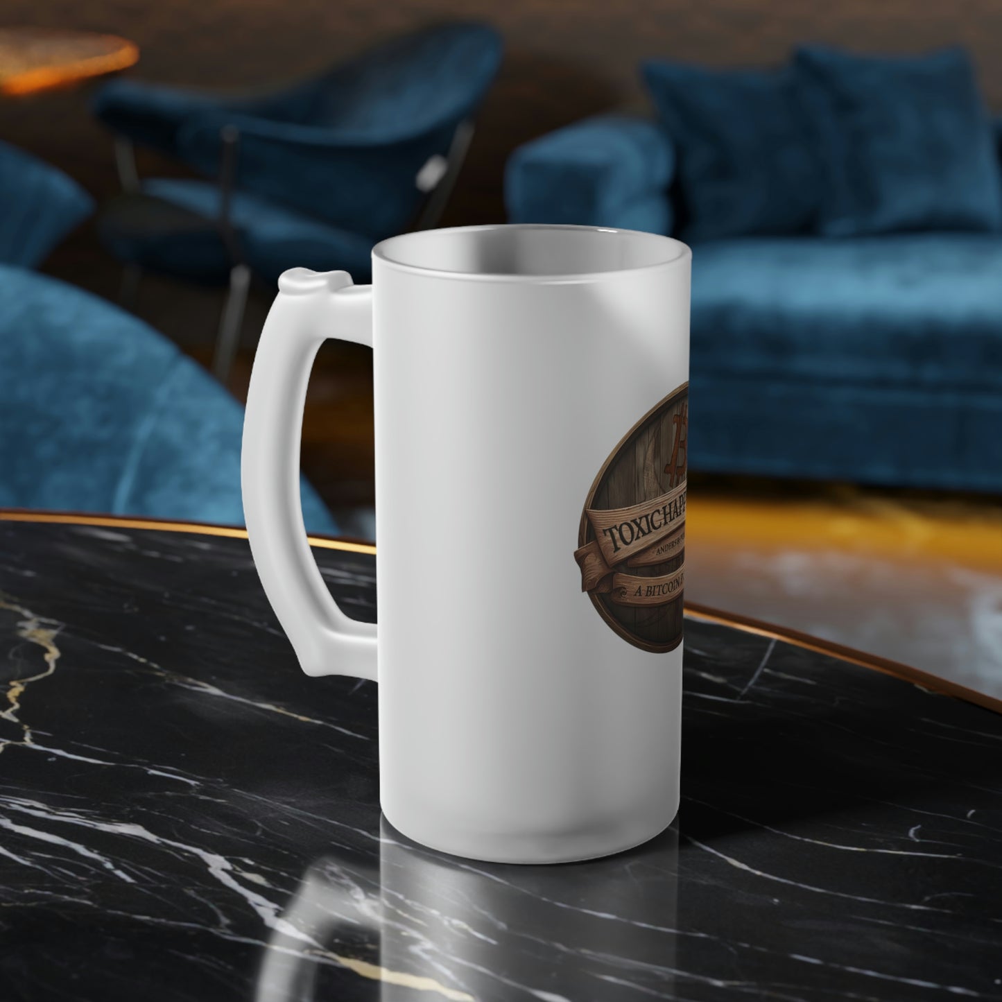 Toxic Happy Hour Frosted Glass Beer Mug