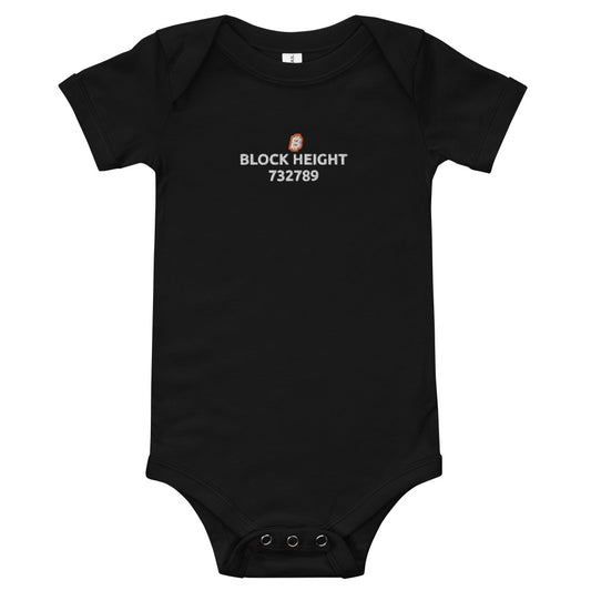Customizable Bitcoin Block Height Onesie