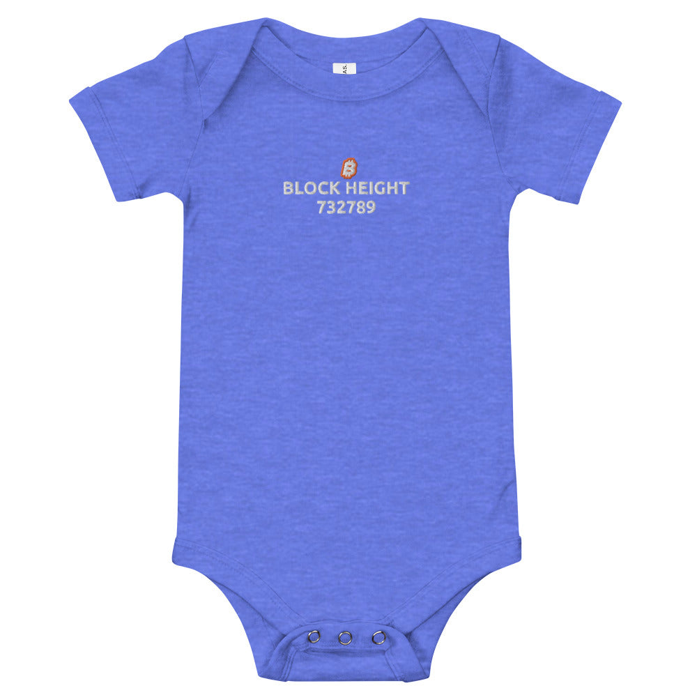 Customizable Bitcoin Block Height Onesie