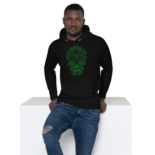 Bitcoin Skull Hoodie - Green edition