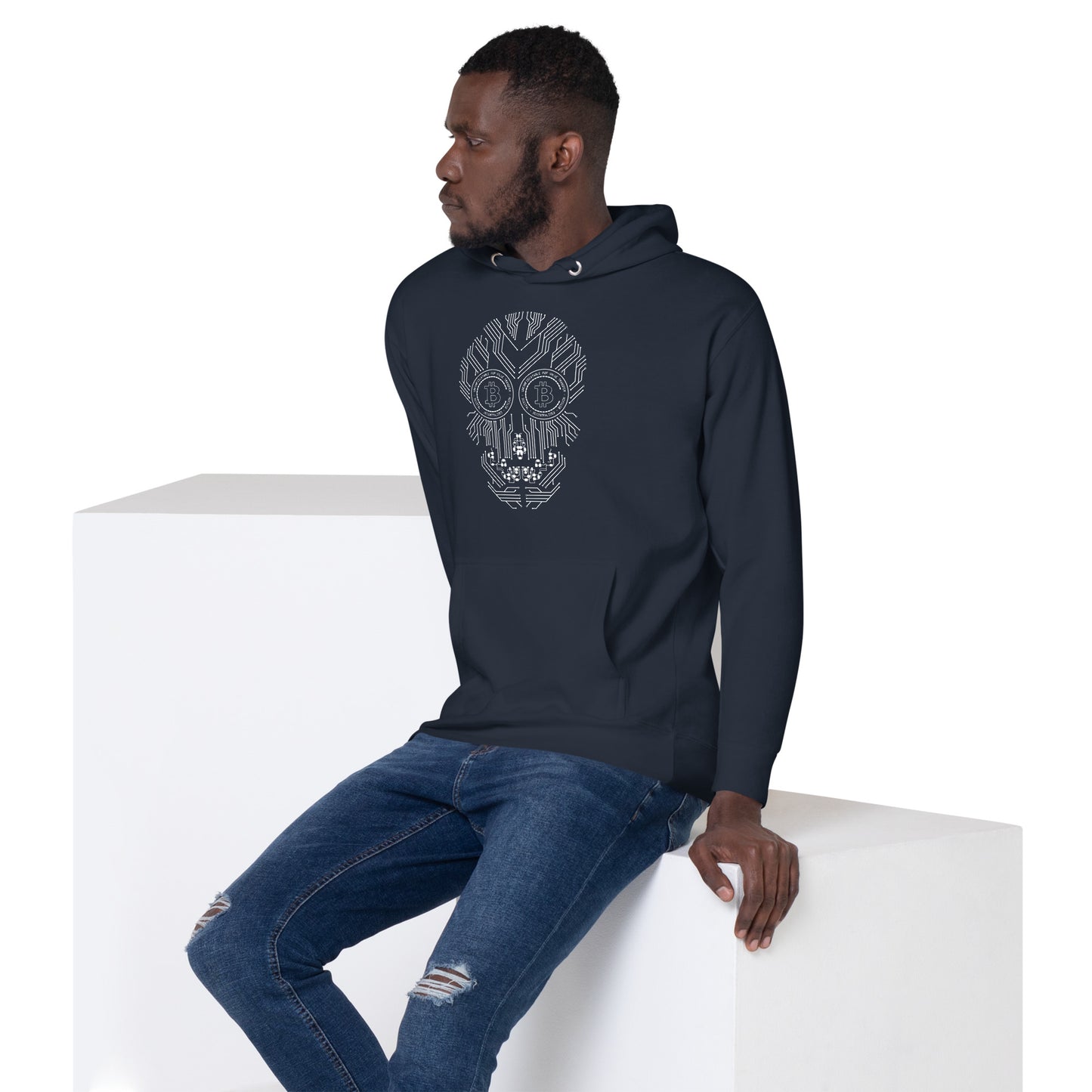 Bitcoin Skull Hoodie