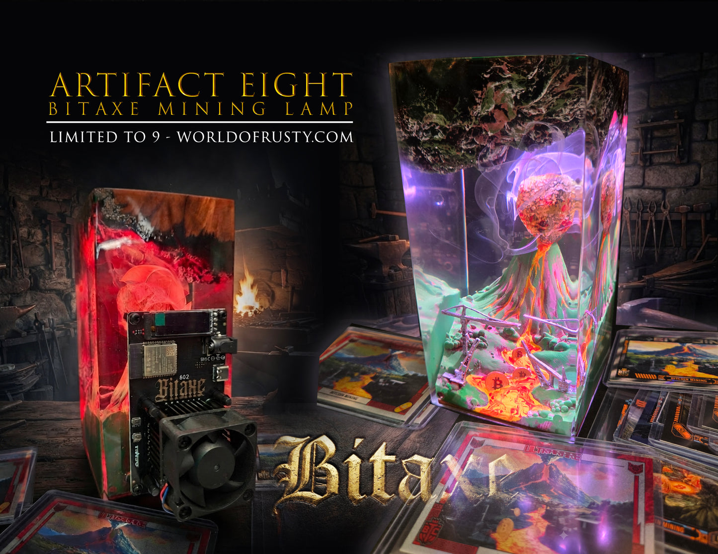Artifact #8 - Bitaxe Mining Lamp