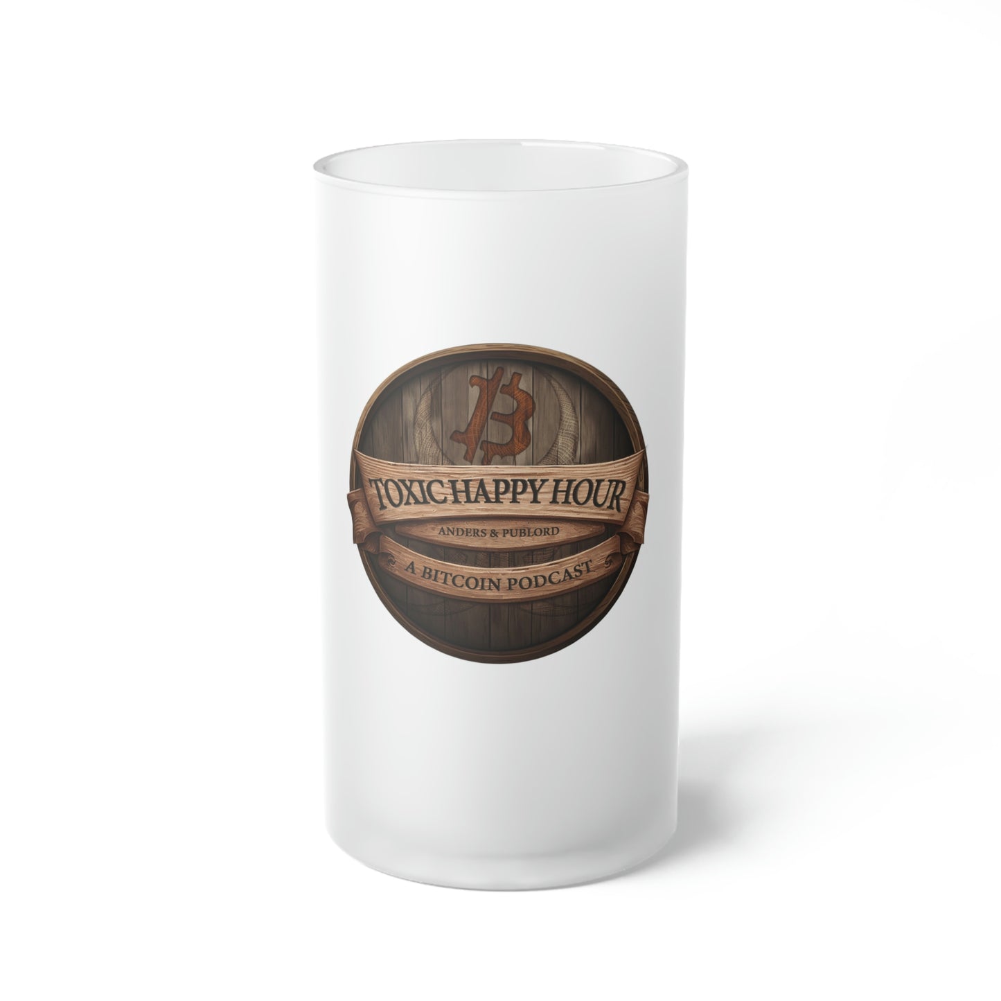 Toxic Happy Hour Frosted Glass Beer Mug